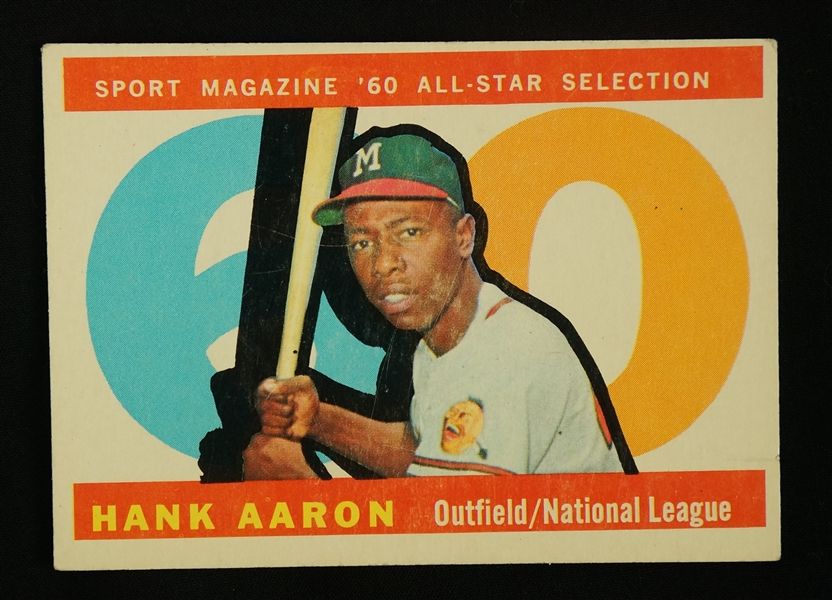 Hank Aaron 1960 Topps Card 