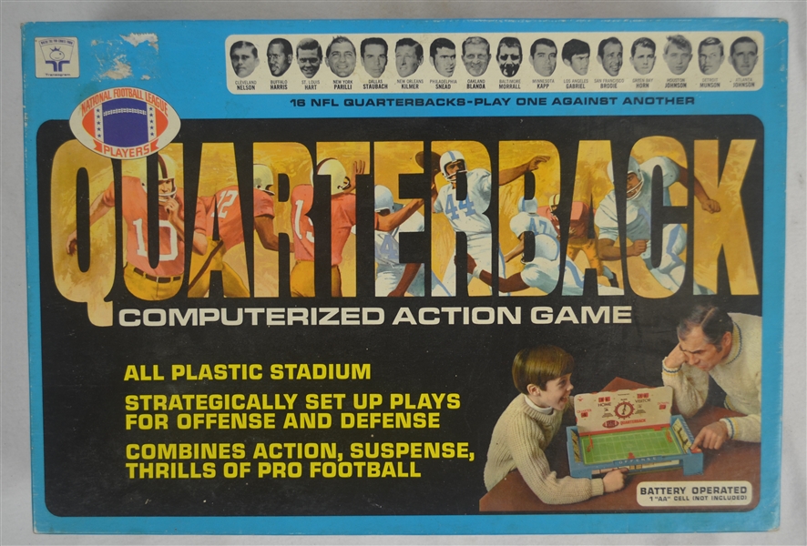 Vintage 1970 Quarterback Computerized Action Football Game by Transogram