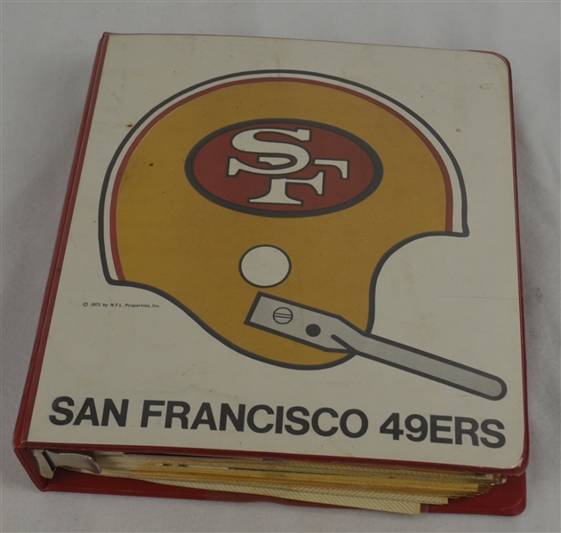 San Francisco Forty Niners Vintage Scrapbook Collection in Binder