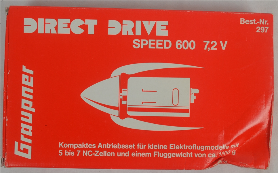 Vintage Direct Drive Speed 600 7.2v by Graupner