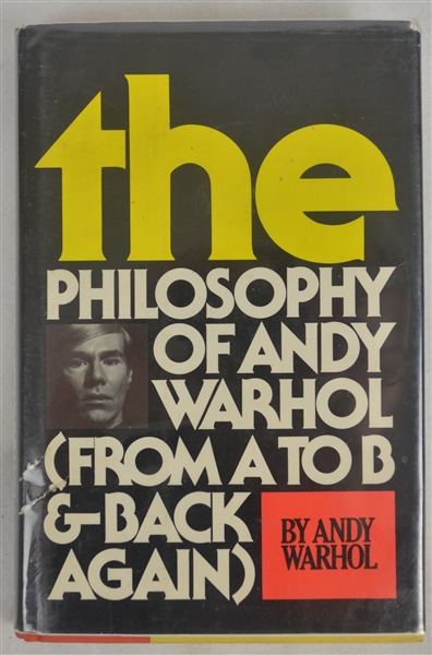 "Philosophy of Andy Warhol" Book Signed by Andy Warhol 