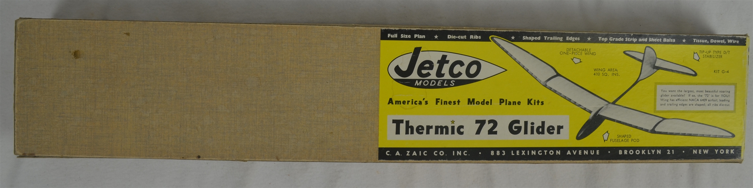 Vintage Jetco Thermic 72 1970s Airplane 