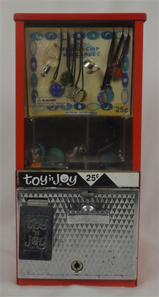 Vintage Toy N Joy Friendship Necklaces Gumball Vending Machine 