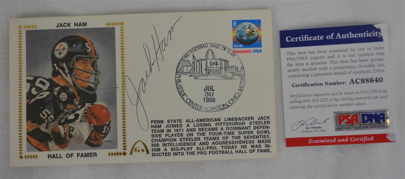 Jack Ham Autographed First Day Cover PSA/DNA