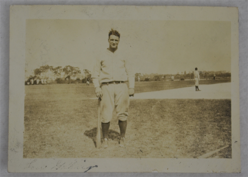 Lou Gehrig New York Yankees 1926 Vintage Original Type I Photograph 