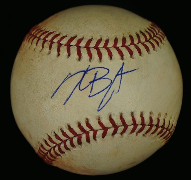 Kris Bryant Autographed Wrigley Field 100th Anniversary Game Used Baseball