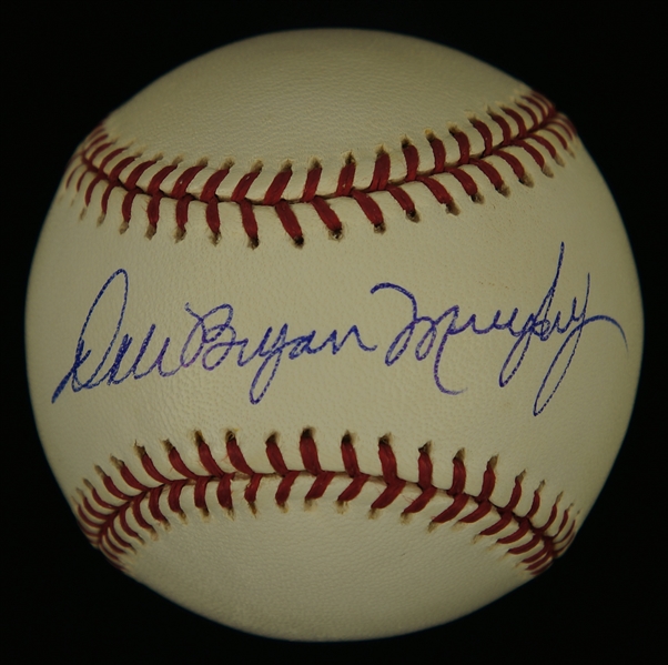 Dale Bryan Murphy Autographed Full Name Baseball
