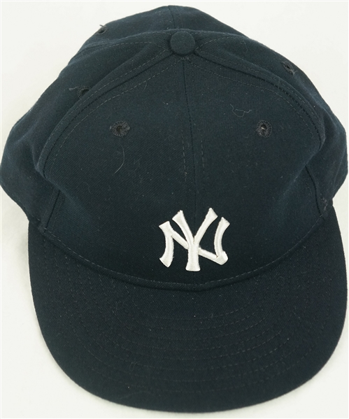 Mickey Mantle Autographed Yankee Hat Signed Under Brim