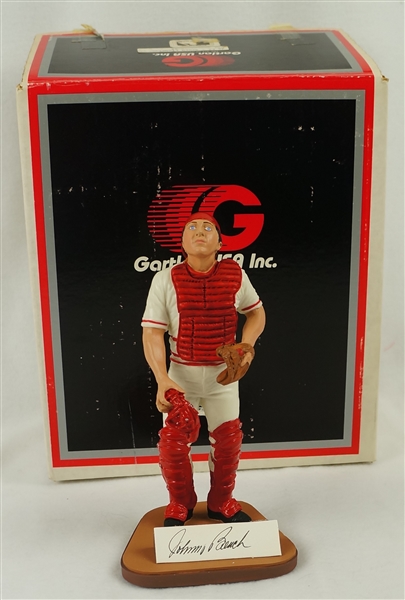 Johnny Bench Autographed Limited Edition Gartlan Figurine #41/1989