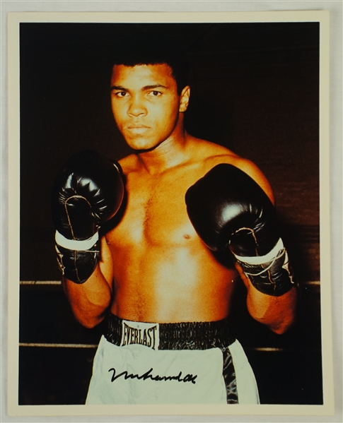 Muhammed Ali Autographed 8x10 Color Photo