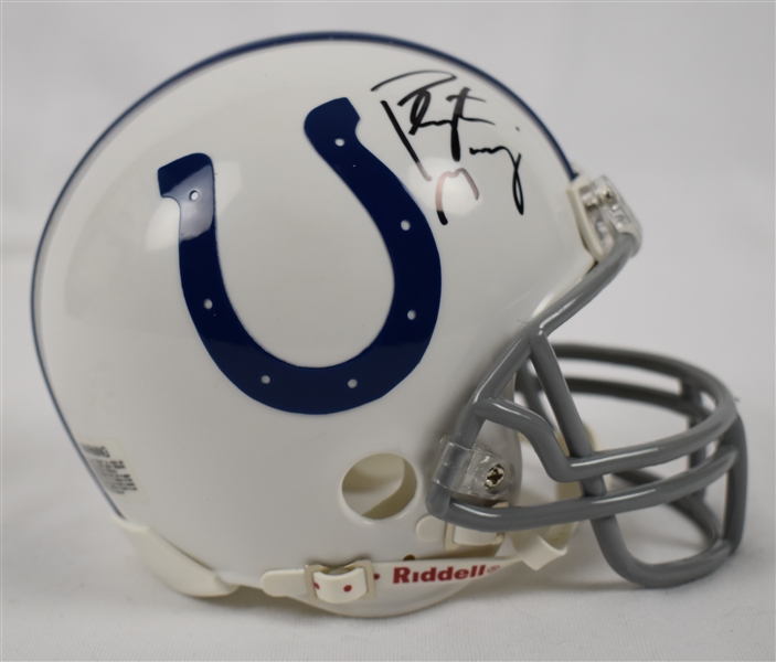 Peyton Mannining Autographed Indianapolis Colts Mini Helmet