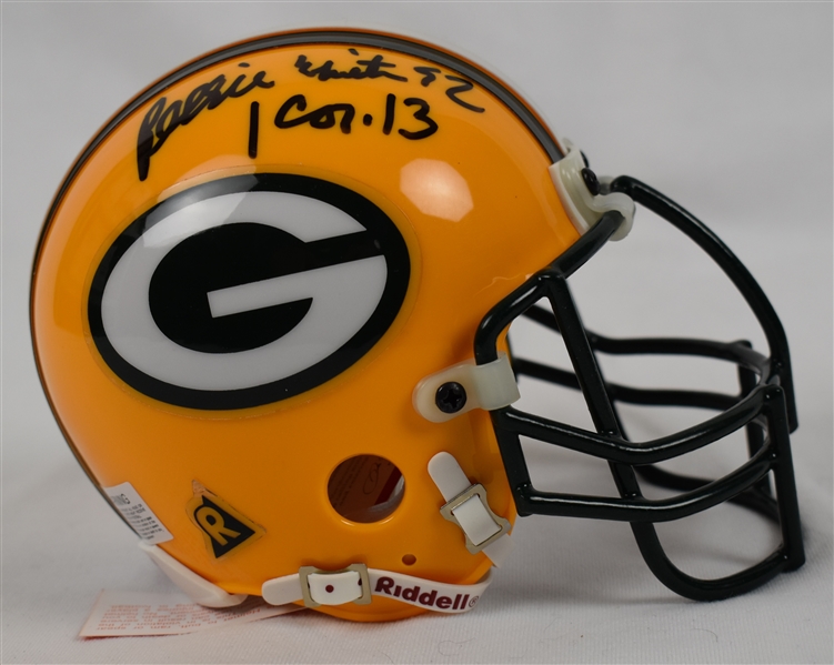 Reggie White Autographed Inscribed Green Bay Packers Mini Helmet