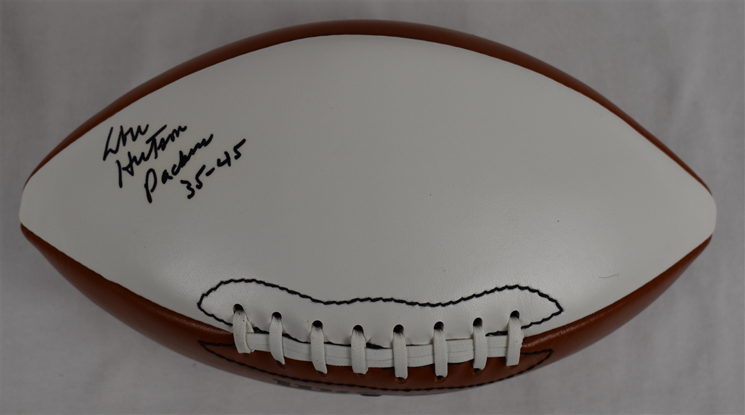 Don Hutson Green Bay Packers Autographed & Inscribed Football