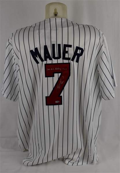 Joe Mauer Minnesota Twins Autographed & Inscribed Jersey