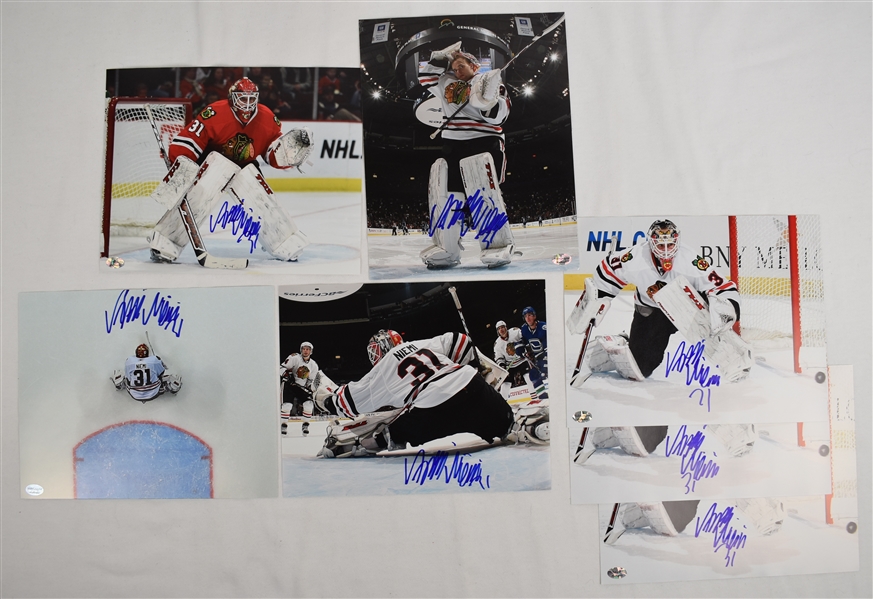 Antti Niemi Lot of 7 Autographed 8x10 Photos