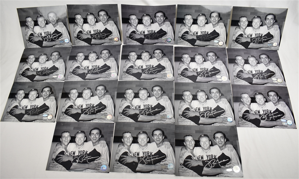 Joe Pepitone Lot of 18 Autographed 8x10 Photos