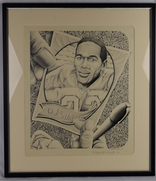 O.J. Simpson Limited Edition Lithograph