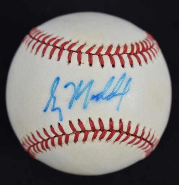 Greg Maddux Autographed ONL Coleman Baseball