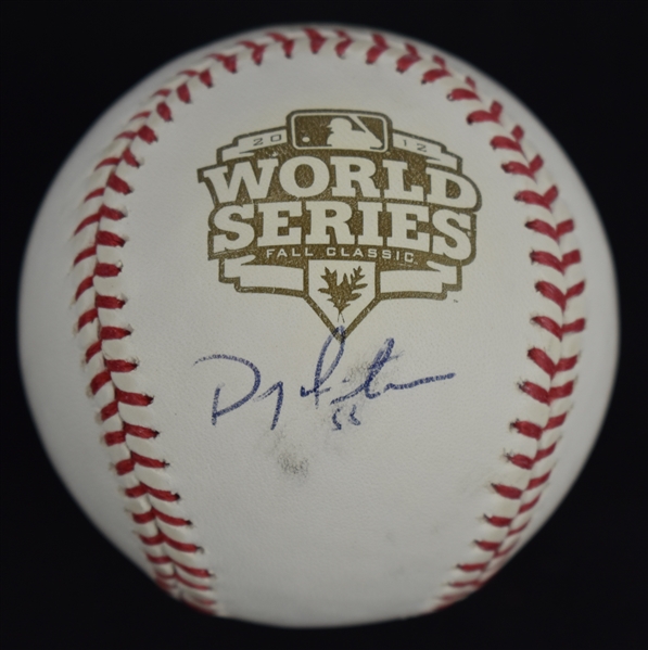 Doug Fister Autographed 2012 World Series Baseball