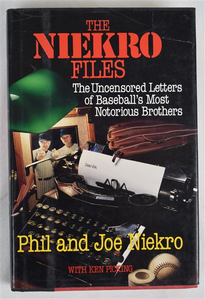 “The Niekro Files” Hard Cover Book Signed by Phil Niekro & Joe Niekro