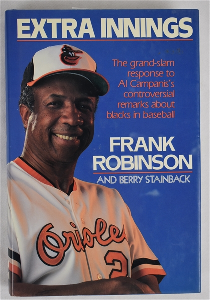 “Extra Innings” Hard Cover Book Signed by Frank Robinson