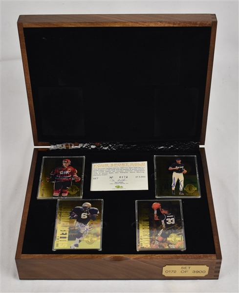 1993 Classic Four Sport Gold Collection in Original Wooden Box w/Alex Rodriguez