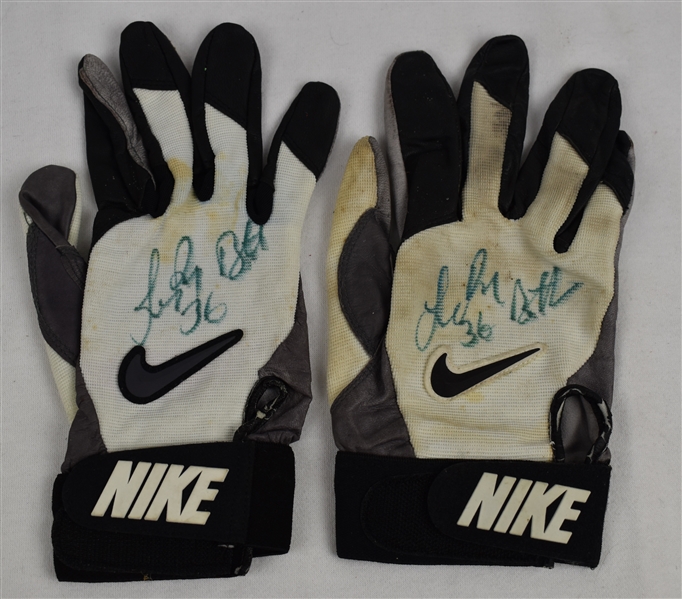Leroy Butler Green Bay Packers Game Used & Autographed Gloves