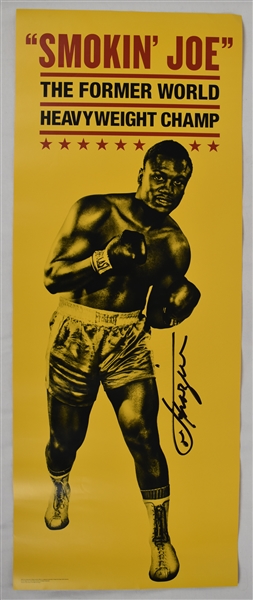 Joe Frazier Autographed Fight Poster
