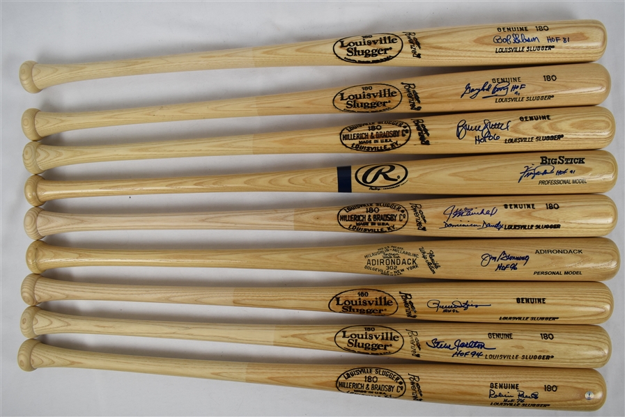 Lot of 10 MLB Pitchers Autographed Bats