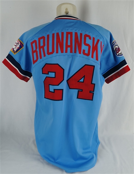 Tom Brunansky 1986 Minnesota Twins Game Used Jersey w/Dave Miedema LOA