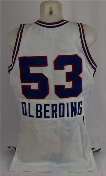 Mark Olberding 1986-87 Sacramento Kings Game Used Jersey w/Dave Miedema LOA