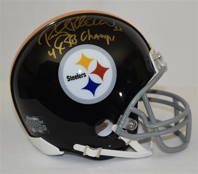 Rocky Bleier Autographed Pittsburgh Steelers Mini Helmet