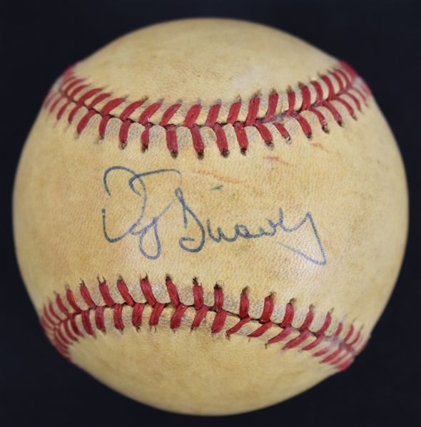 Darryl Strawberry c. 1983-86 Autographed Game Used National League Baseball 
