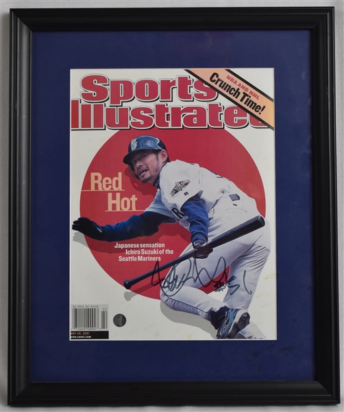 Ichiro Suzuki Autographed Framed Sports Illustrated