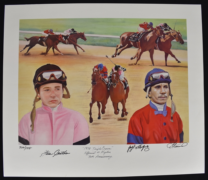 Triple Crown Autographed James Fiorentino Limited Edition Lithograph