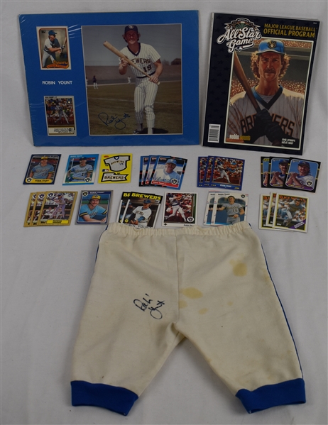 Robin Yount Autographed Collection w/Brooks Robinson