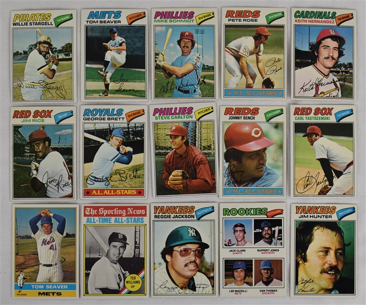 Collection of 15 Vintage 1976-77 Topps Cards w/Tom Seaver