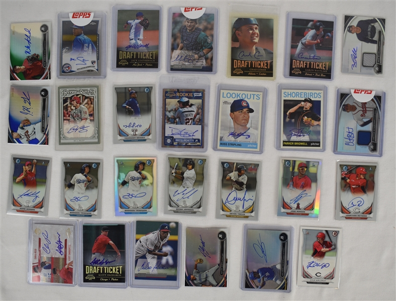 Collection of 27 Autographed Insert Cards