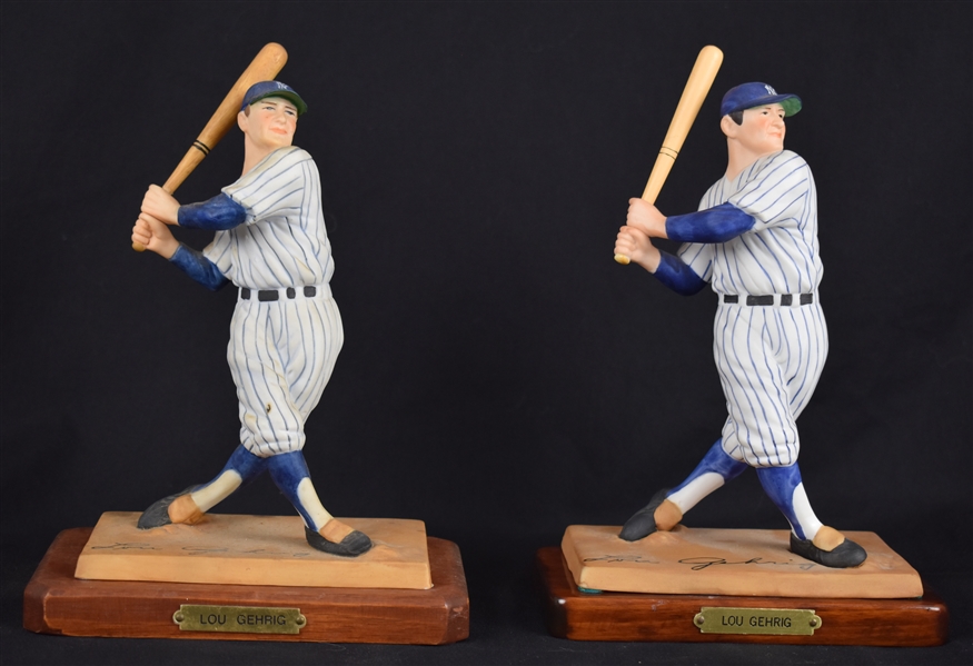 Lou Gehrig Collection of 2 Porcelain Figurines 