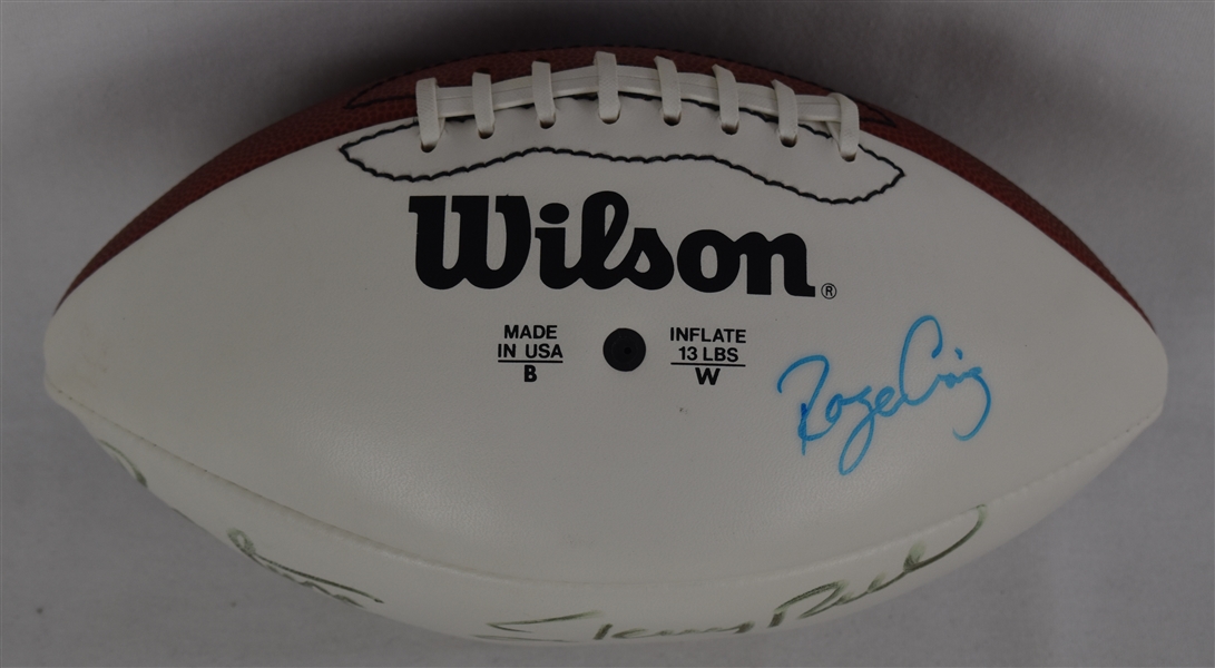 Jerry Rice Ronnie Lott & Roger Craig Autographed Football 