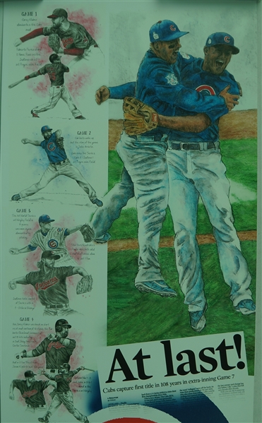 Chicago Cubs World Series Championship Limited Edition Lithograph