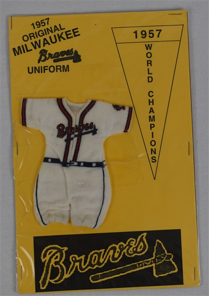 Milwaukee Braves 1957 World Champions Mini Uniform In Original Package