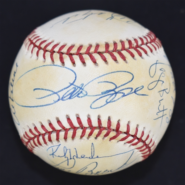 Vintage 3,000 Hit Club Autographed Baseball w/15 Signatures
