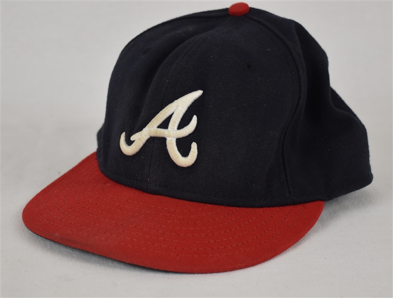 John Smoltz 2007 Atlanta Braves Game Used Hat w/Dave Miedema LOA