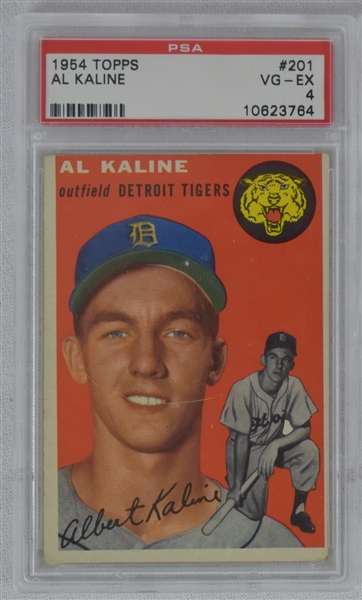 Al Kaline 1954 Topps Rookie #201 PSA 4