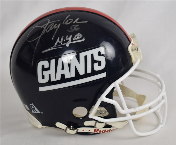 Lawrence Taylor Autographed New York Giants Full Size Helmet 