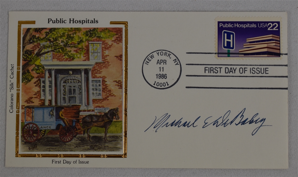 Michael DeBakey Autographed Letter & First Day Cover