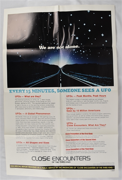 Vintage "Close Encounters of the Third Kind" Poster