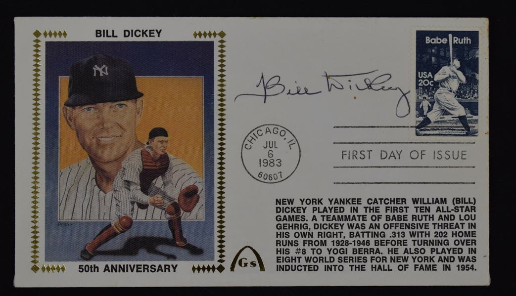 Bill Dickey Autographed First Day Cover