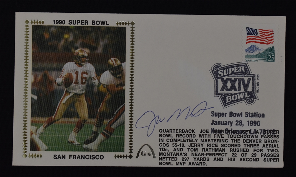 Joe Montana Super Bowl XXIV Autographed First Day Cover